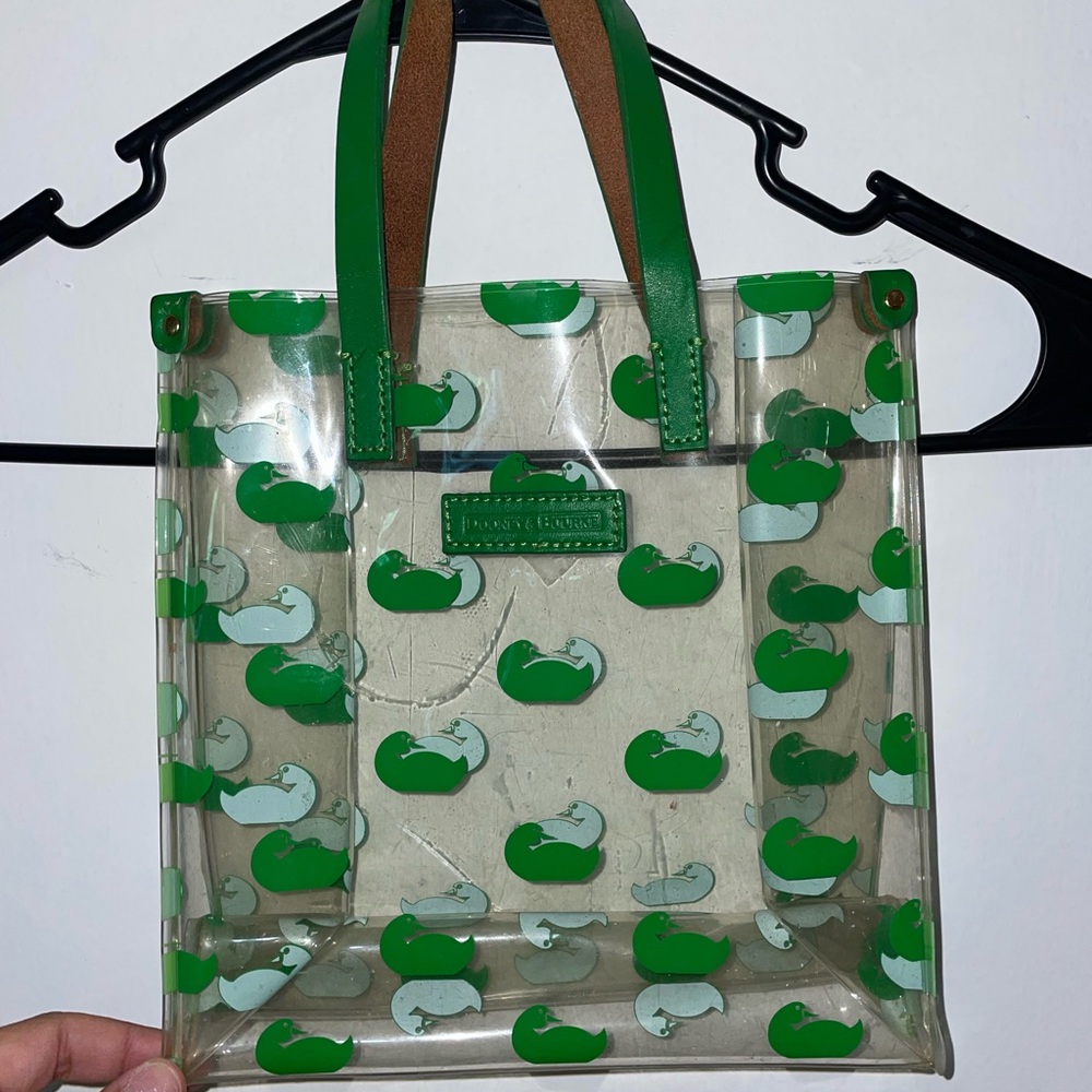 Green Transparent Tote Bag